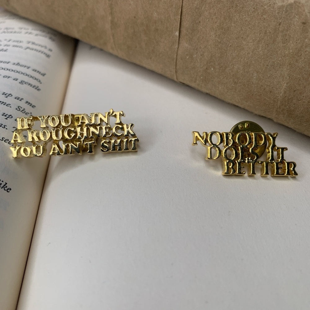 Golden Statement Pins
